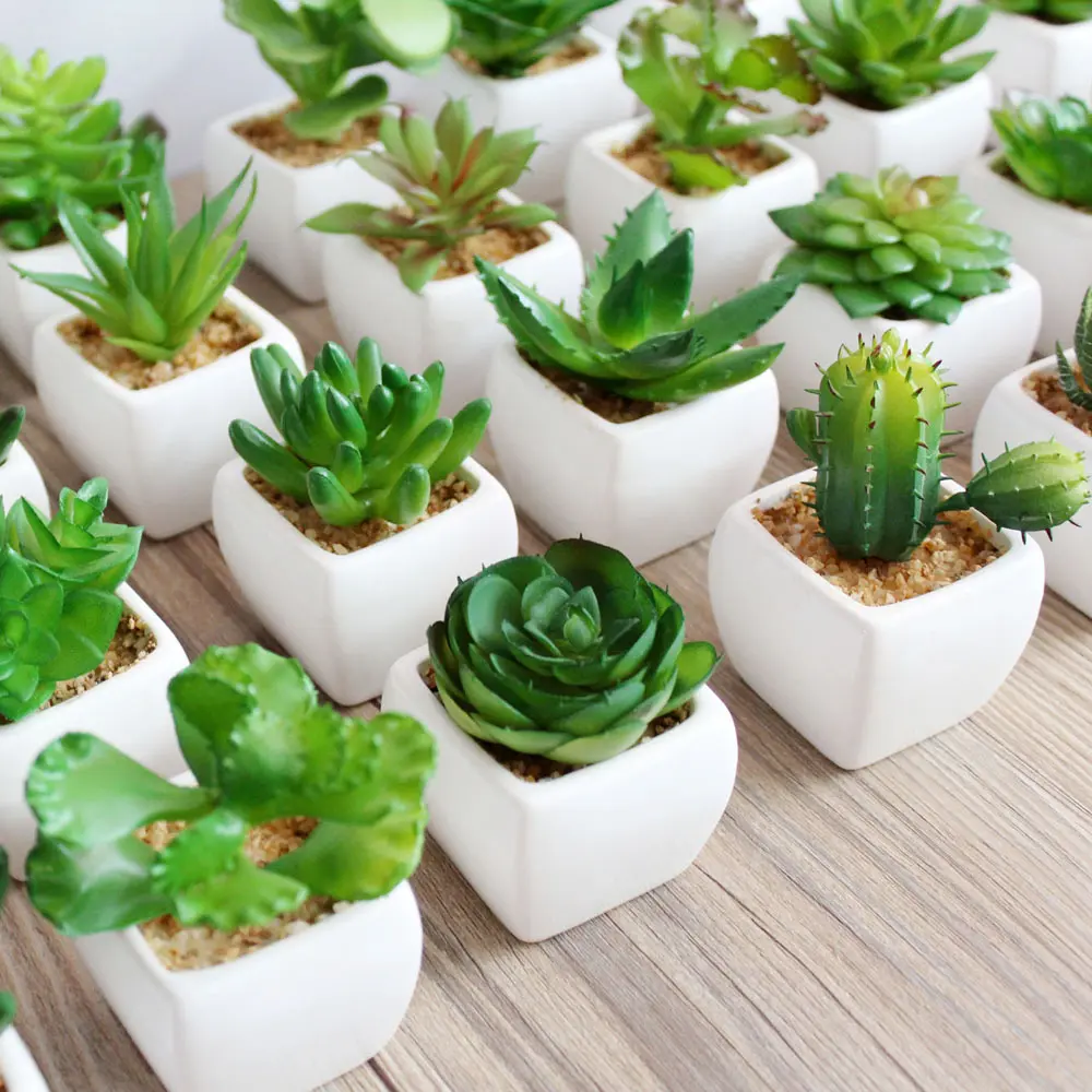39Styles Green Artificial Succulents Plants Christmas Wedding Party Home Garden Decoration Fake Plants DIY Flower Arrangement