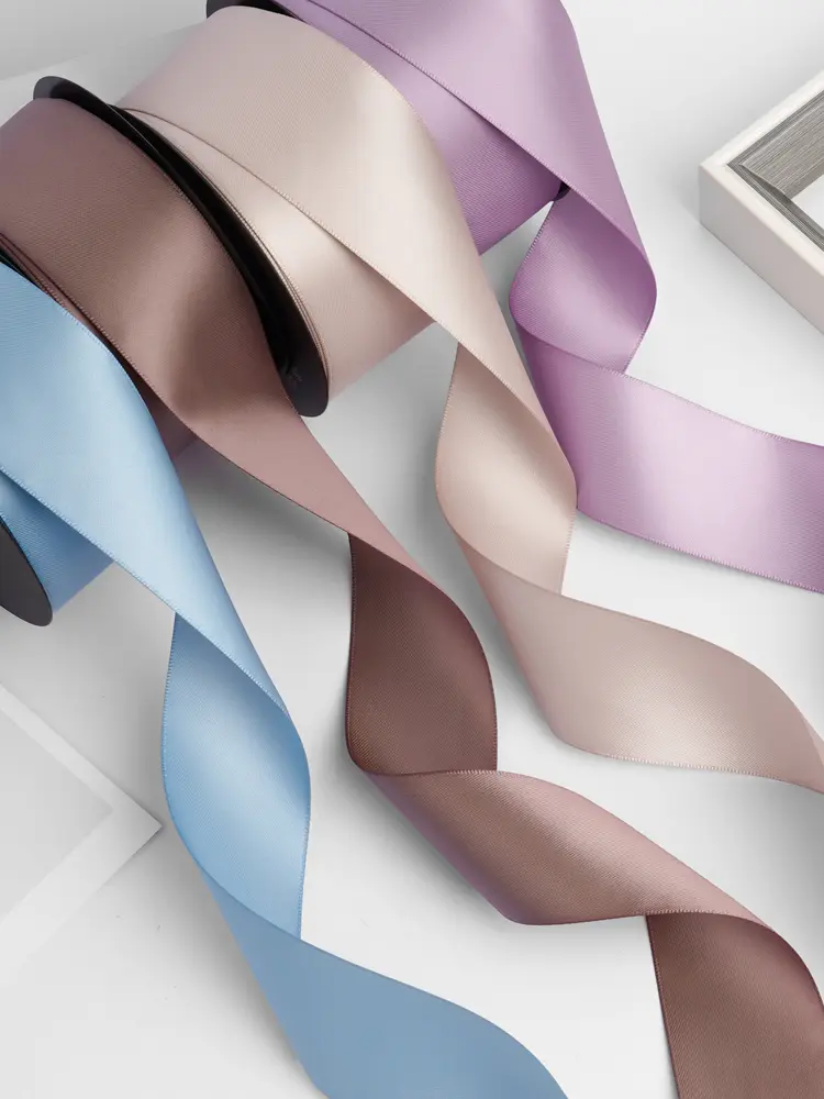 4cm Wide 20Yards/roll Double-Sided Ribbon Bow Handmade DIY Craft Christmas Wedding Party Decoration