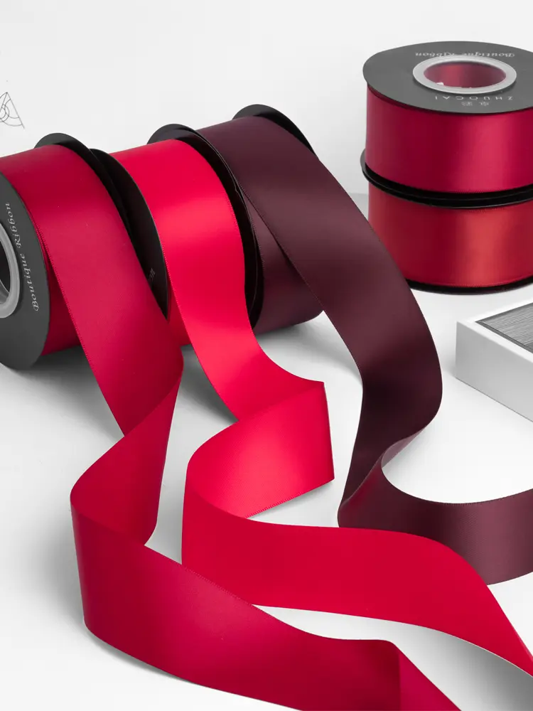 4cm Wide 20Yards/roll Double-Sided Ribbon Bow Handmade DIY Craft Christmas Wedding Party Decoration