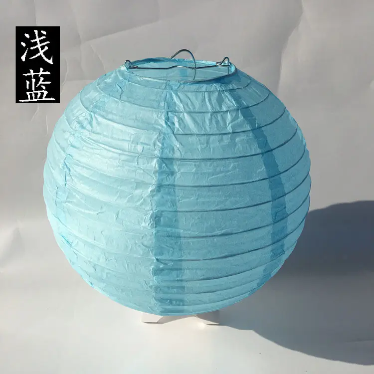 32 Solid Color Round Chinese Paper Lantern Wedding Engagement Decoration Baby Shower Birthday Party Christmas Festive Supplies
