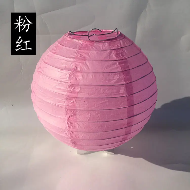 32 Solid Color Round Chinese Paper Lantern Wedding Engagement Decoration Baby Shower Birthday Party Christmas Festive Supplies