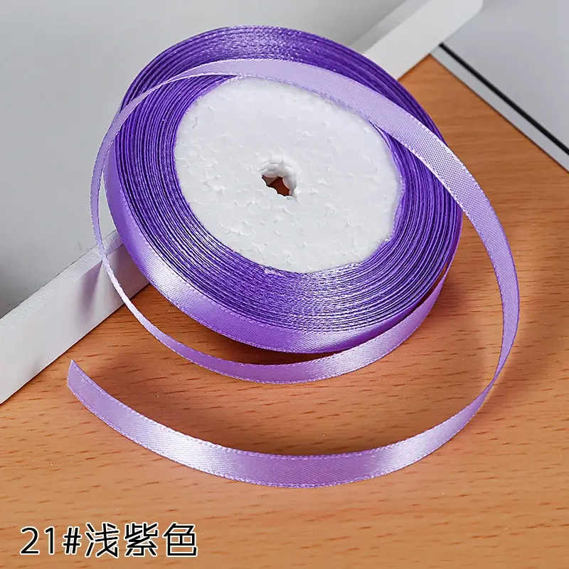 22Meters/Roll 12mm Silk Satin Ribbons Baby Shower Birthday Party Wedding Engagement Christmas Halloween Gift Wrapping Ribbon