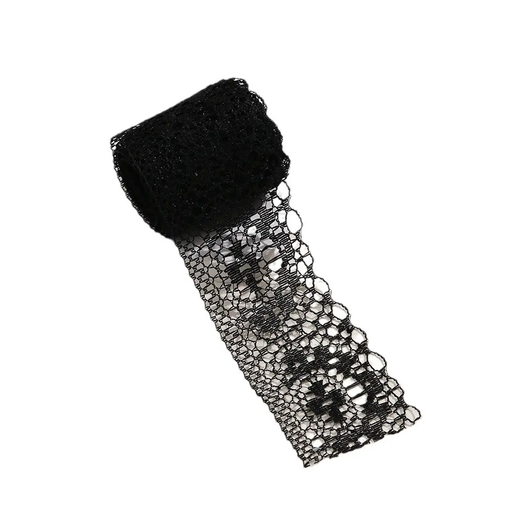 300Yards/Roll 4cm Lace Ribbon Embroidered Lace Trim Ribbon Lace Decorations DIY Sewing Fabric Material for Clothes