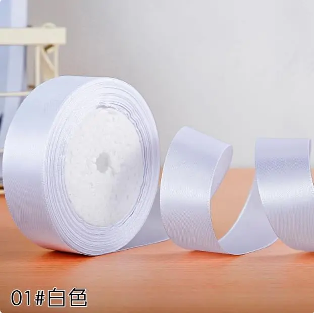 25 Yards 25mm Packing Material Satin Ribbon DIY Bow Crafts Decor Wedding Party Decoration Gift Wrapping Scrapbooking Supplies