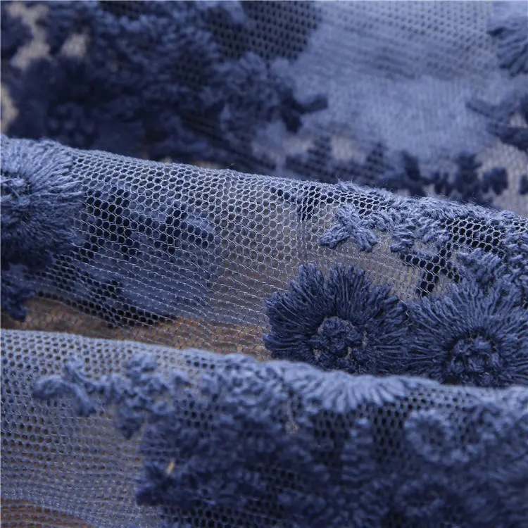 1Meter Transparent Mesh Floral Embroidered Lace Ribbon DIY Apparel Sewing Fabric Water Soluble Lace Handmade Crafts Supplies