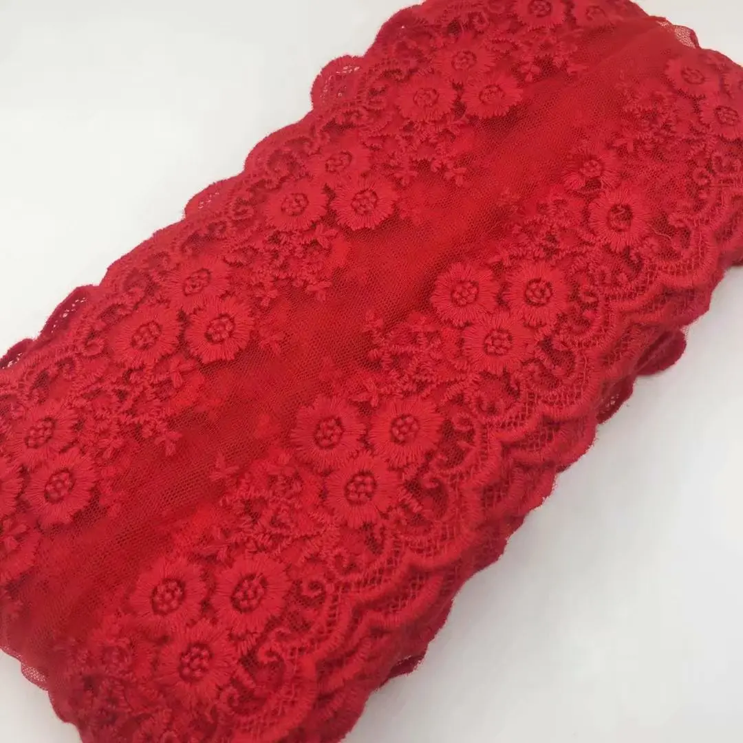 1Meter Transparent Mesh Floral Embroidered Lace Ribbon DIY Apparel Sewing Fabric Water Soluble Lace Handmade Crafts Supplies