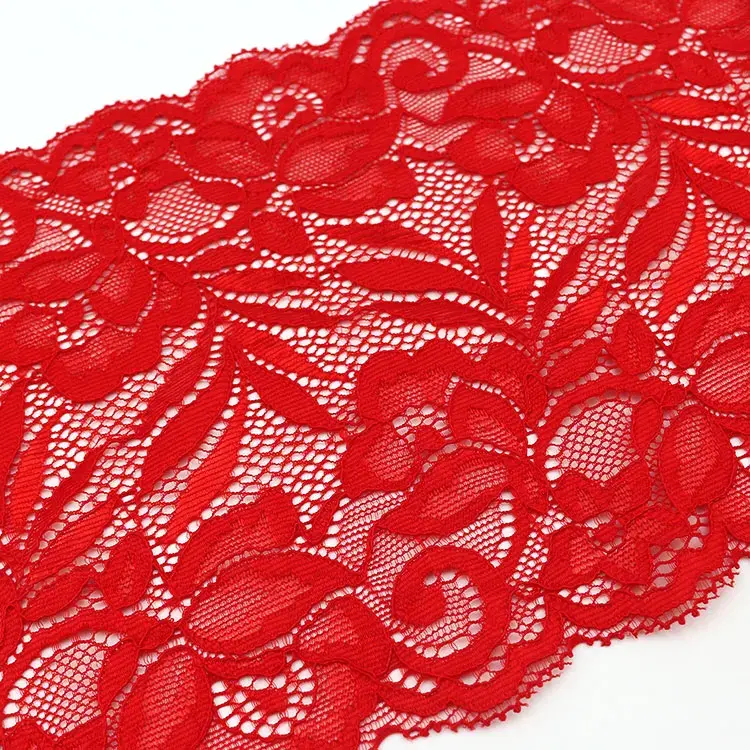 2meters/Lot Stretchy Floral Lace Ribbon DIY Crafts Fabric Lace Tape Dress Clothing Top Bra Shorts Material 15cm White Lace Trim