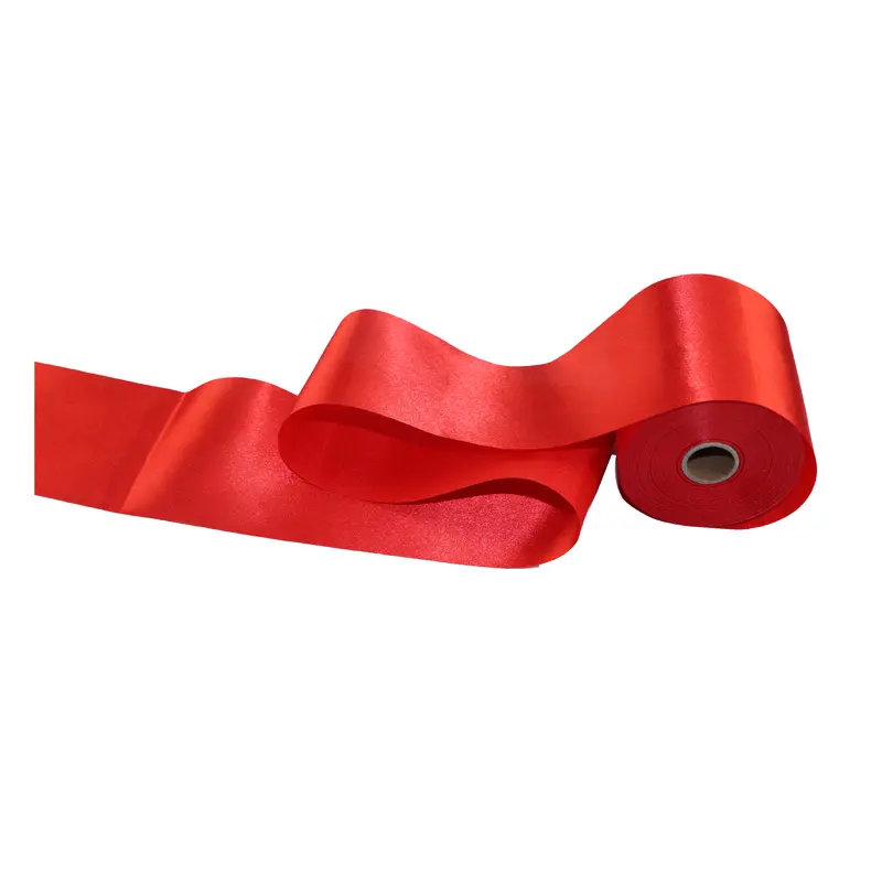 8cm Wide 25 Meters/Roll Satin Ribbon Handmade DIY Wedding Chair Car Party Decoration Sewing Accesories