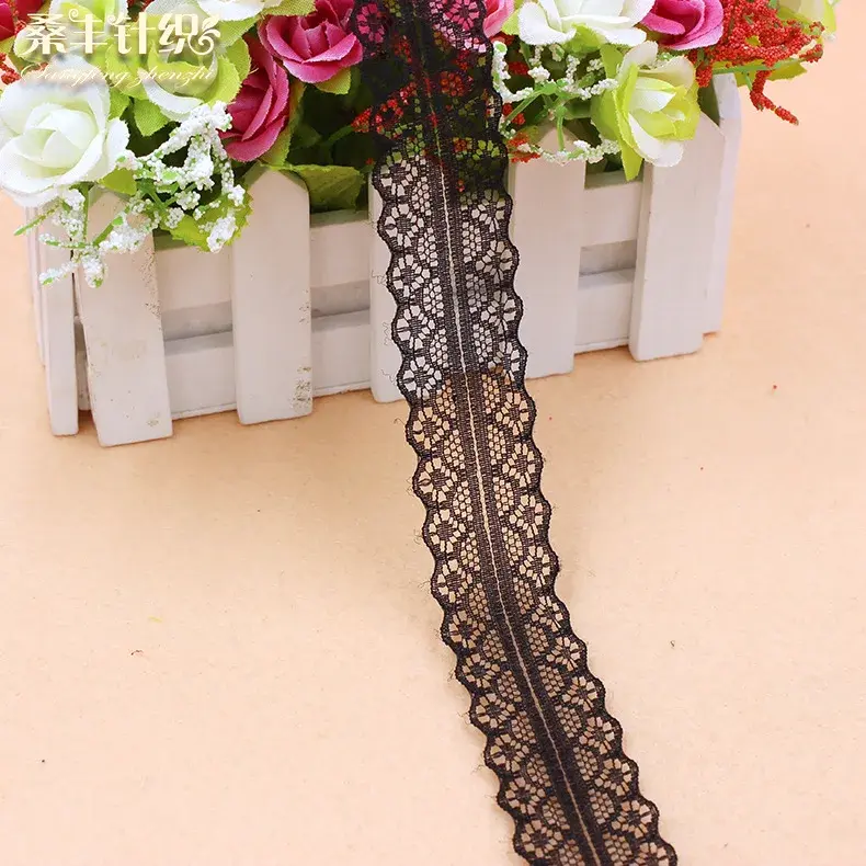 30MM Lace Ribbon Tape 10Yards/Lots Lace Trim Fabric DIY Embroidered Net White Lace Trimming Cord For Sewing Decoration