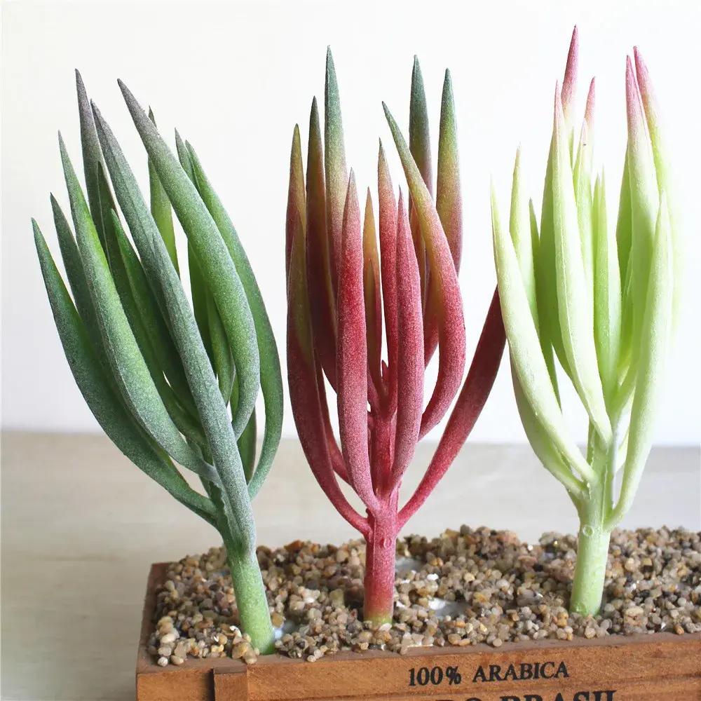 23cm Artificial Succulent Plants DIY Flower Arranging Accessories Home Garden Office Decoration Wedding Party Flower Plants Wall