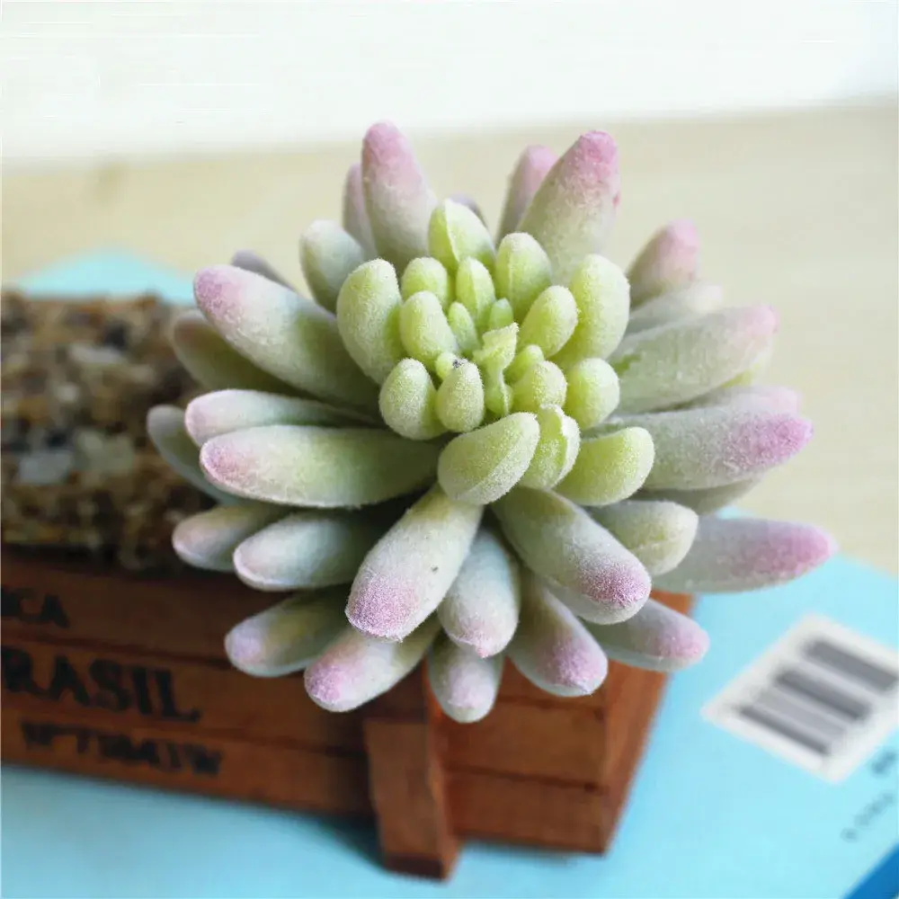 9x9cm Artificial Flower Succulent Plants Floral Arrangement Accessories Fake Plants Home Garden Wedding Party Decoration Bonsai