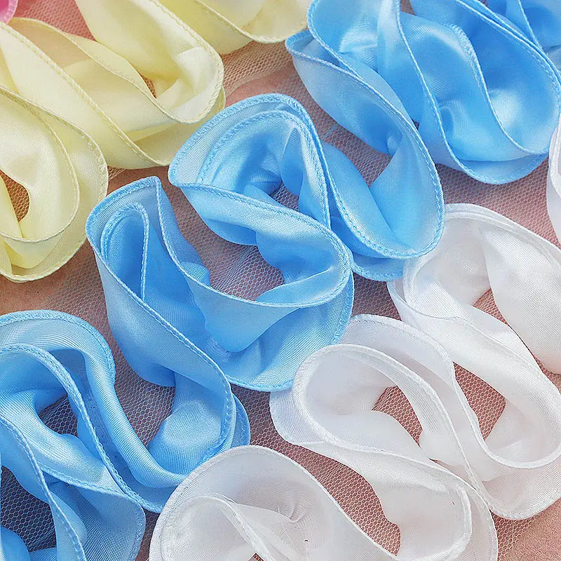 (1 Yard/pack) 9cm Polyester Wave Lace Three-dimensional Laces Dress For Clothing Home Decoration French Pleated Soft Fabric DIY