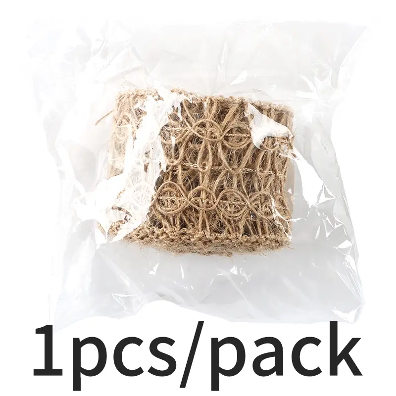 (2 meters/bag) 45mm Hand Woven Linen Lace Festival Party Decoration Hollowed Out Ribbon Flowers Gift Box Packaging DIY