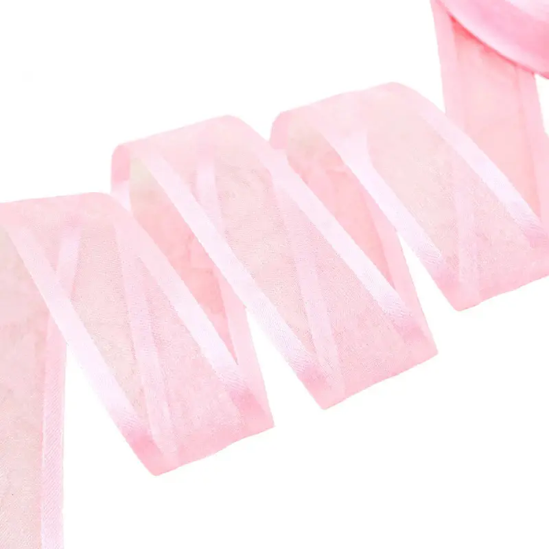(50 yards/roll) 25mm Organza ribbon Broadside wholesale gift wrapping decoration ribbons