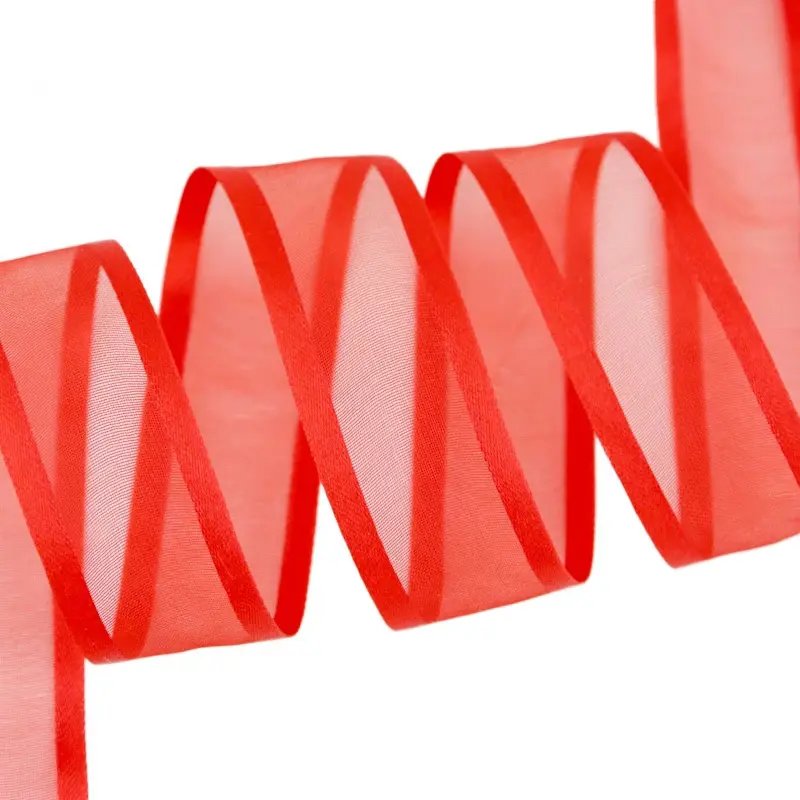 (50 yards/roll) 25mm Organza ribbon Broadside wholesale gift wrapping decoration ribbons
