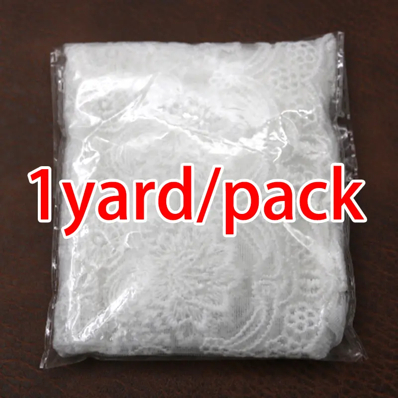 (1 Yard/pack) 23cm Exquisite Embroidered Mesh Lace Fabric Accessories Laces Material Handmade Wedding Dress Hemline Collar DIY