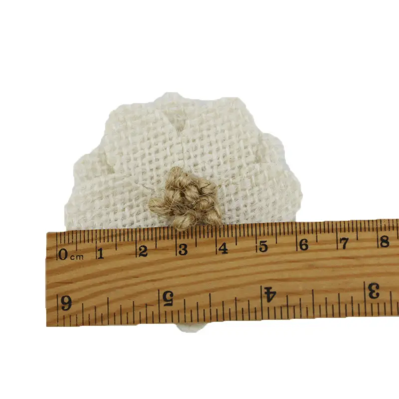 (5 Pcs/pack) 60mm Linen Daisy Artificial Handmade Flower Retro Wedding Dress Home Clothing Party Decoration Process Accessories