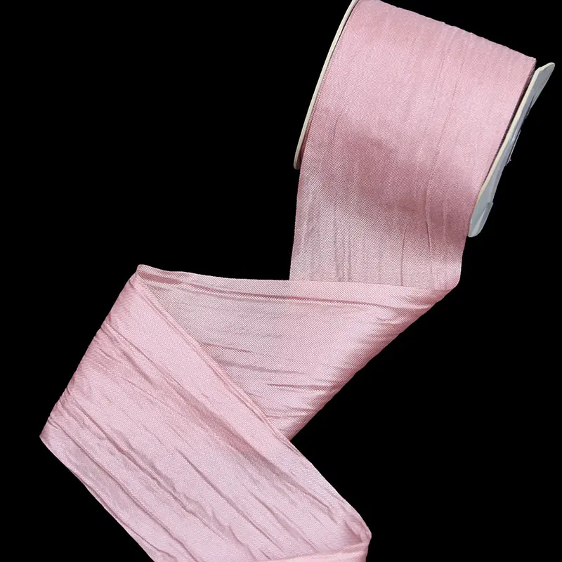 (10 Yards/pack) 5cm Pleated Glossy Ribbon Butterfly Ribbon Top Hat Clothing Accessories Polyester Bouquet Packaging Ribbons Lace