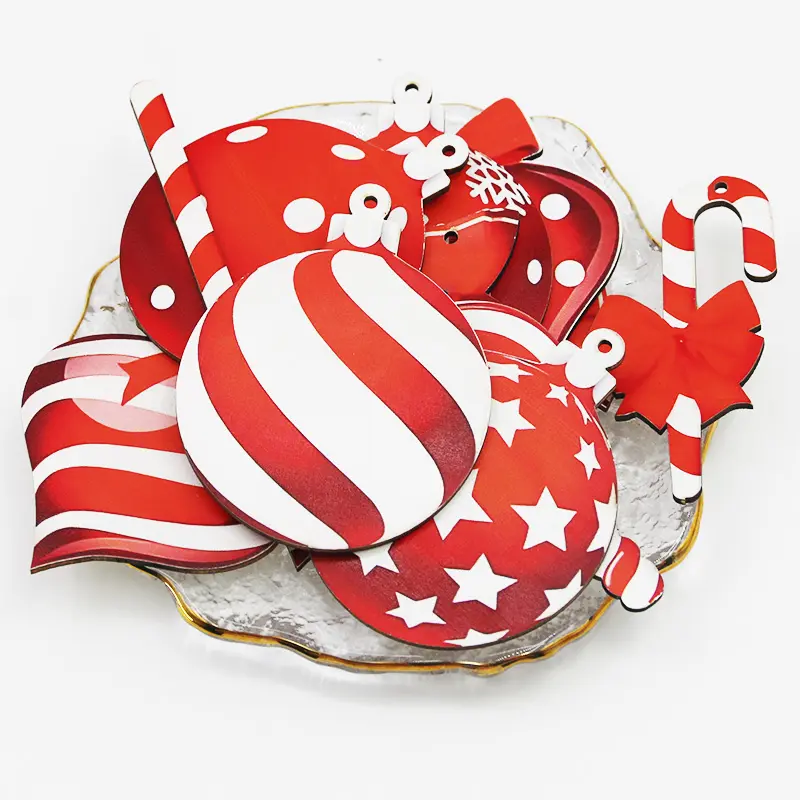 (12 Pieces/bag) Cute Little Pendants Christmas Lollipop Decoration Room New Year Holiday Decoration Scene Matching Pendant DIY