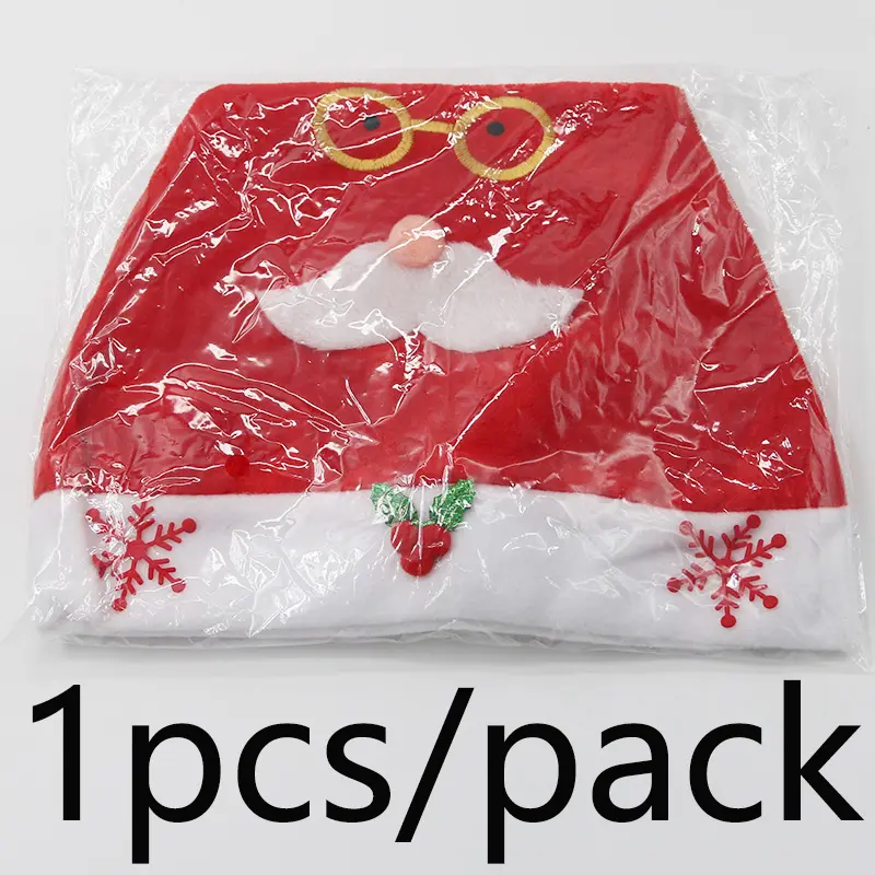 (1 Piece/bag) 28cm Oversized Soft Skin Friendly Red Gold Velvet Christmas Children's Hat New Year Room Decoration DIY