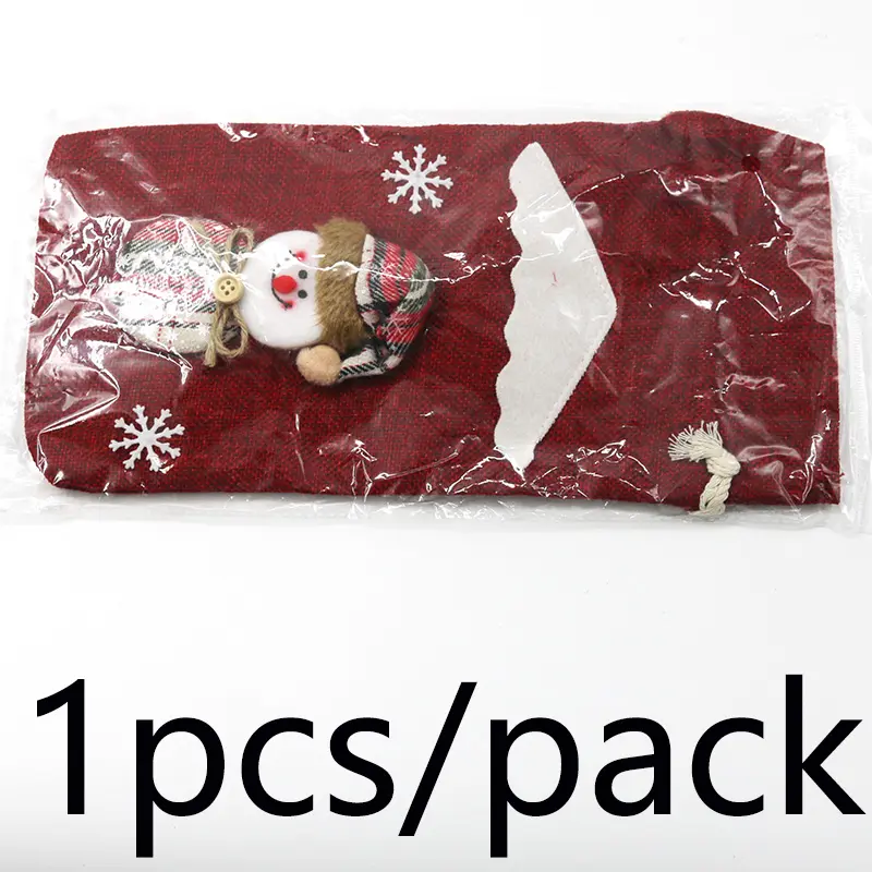 (1 piece/pack) 30cm Christmas decoration red wine bottle set creates a festive atmosphere and desktop decoration