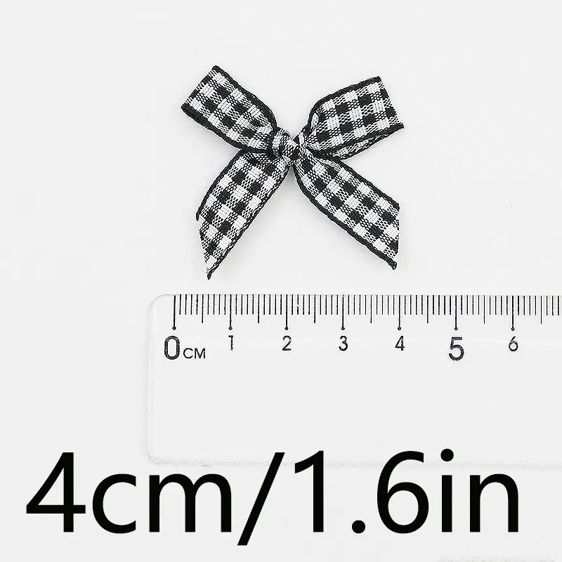 (60 pieces/pack) Christmas tree decoration mesh coarse hemp bow gift decoration DIY clothing hair accessories materials