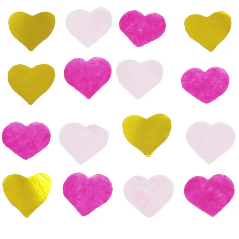 (15g/pack) 25mm Love Paper Scrap Valentine's Day Decoration Party Wedding Proposal Scene Decoration Artificial Love Petals DIY