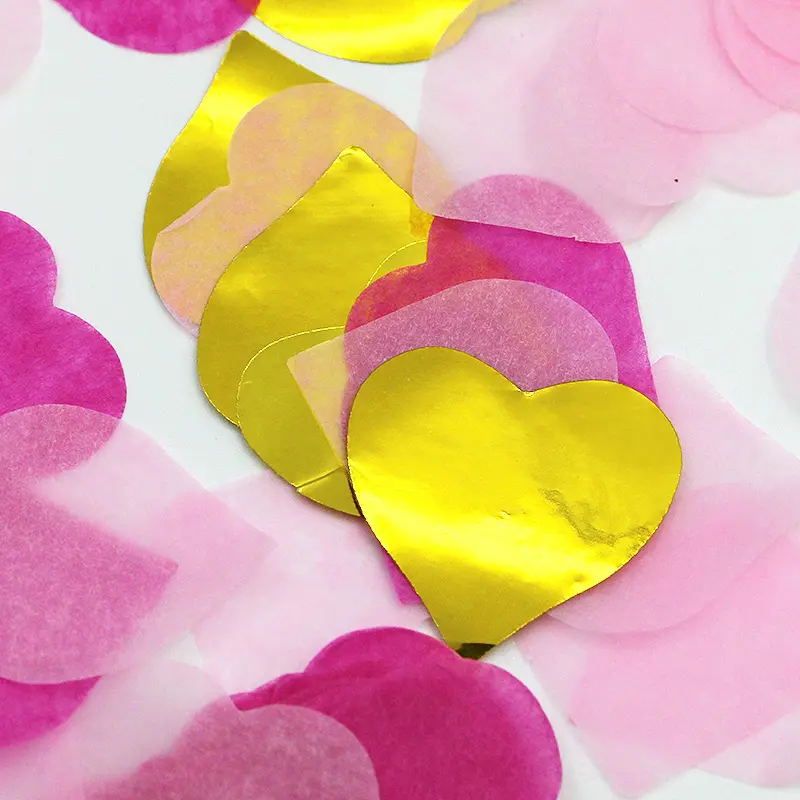 (15g/pack) 25mm Love Paper Scrap Valentine's Day Decoration Party Wedding Proposal Scene Decoration Artificial Love Petals DIY
