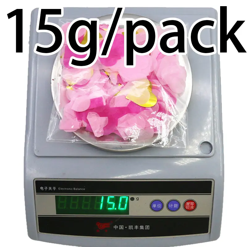 (15g/pack) 25mm Love Paper Scrap Valentine's Day Decoration Party Wedding Proposal Scene Decoration Artificial Love Petals DIY