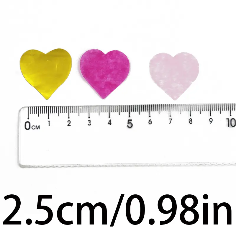 (15g/pack) 25mm Love Paper Scrap Valentine's Day Decoration Party Wedding Proposal Scene Decoration Artificial Love Petals DIY