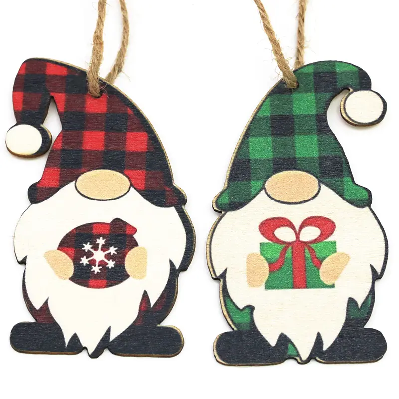 (12 Pieces/bag) 5cm-10cm New Year Celebration Christmas Tree Dwarf Pendant Decoration Room Atmosphere Decoration