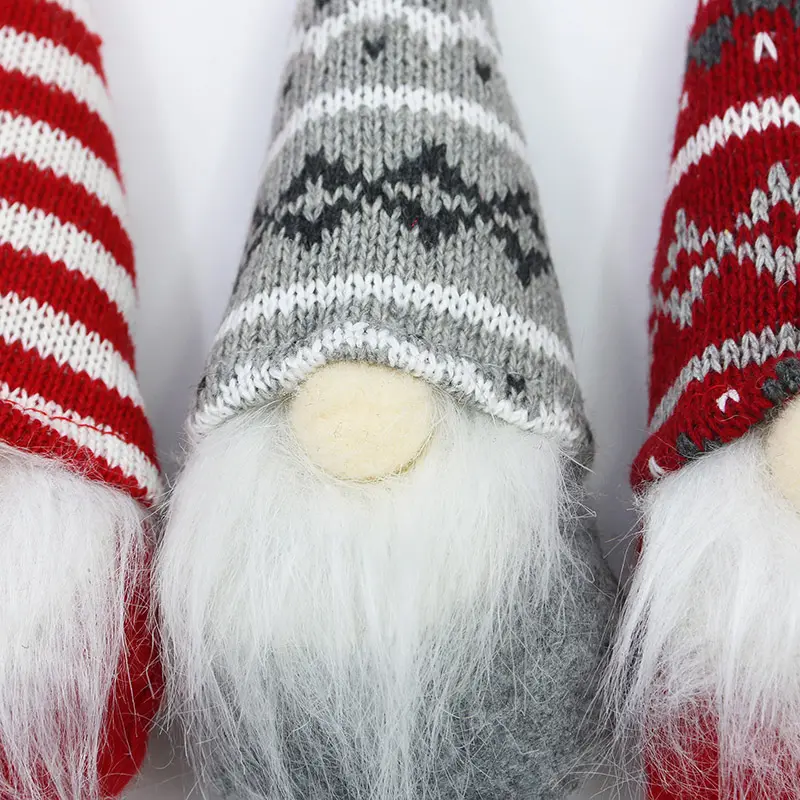 (4 pieces/bag) 15.5cm Cute and funny Faceless Doll Christmas and New Year Celebration Children's Toy DIY