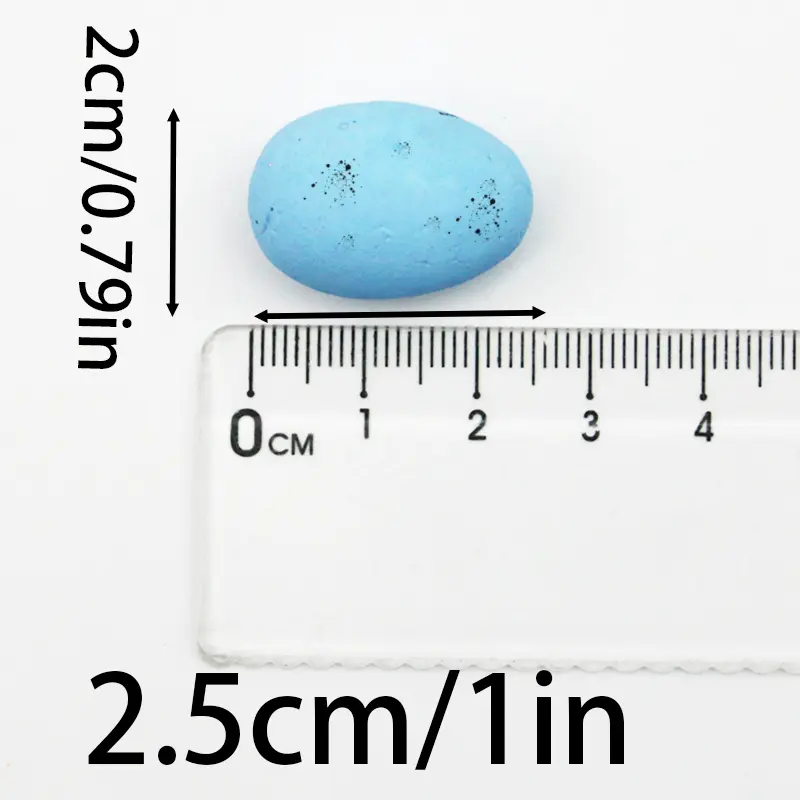 (50pcs/pack) 2 * 2.5cm foam simulation Easter egg party decoration family decoration hand painting DIY toy