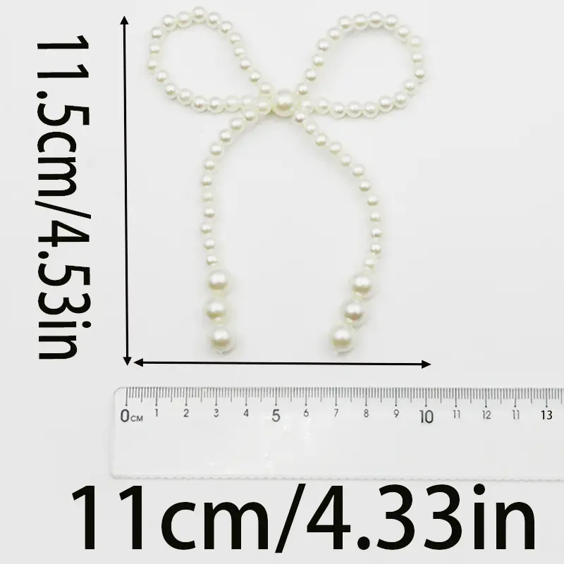 (2 pieces/pack) 11.5 * 11cm Elegant Pearl Butterfly Wedding Ceremony Party Ball Home Decoration Clothing Accessories Cute French