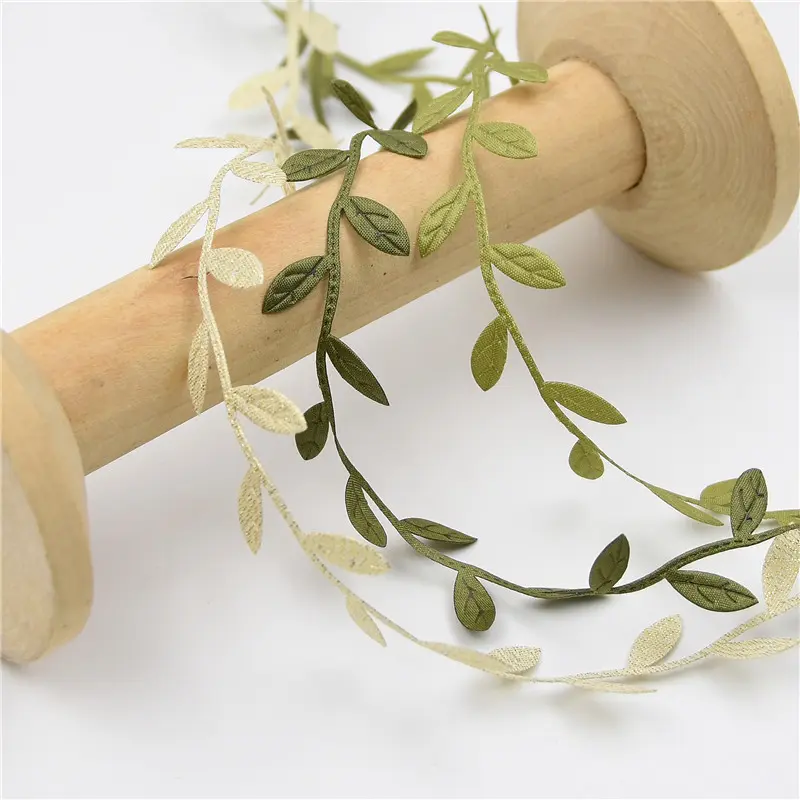 （5meters/roll）Ultrasonic embossed leaf with lace lace DIY handmade decoration flower packaging
