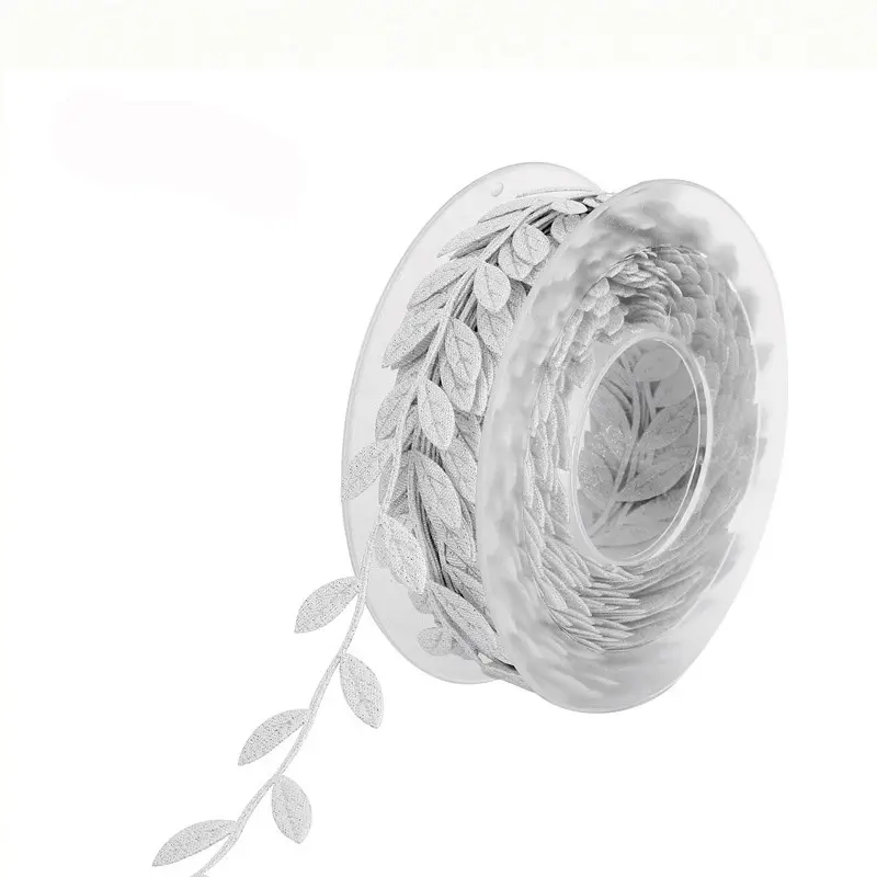 （5meters/roll）Ultrasonic embossed leaf with lace lace DIY handmade decoration flower packaging