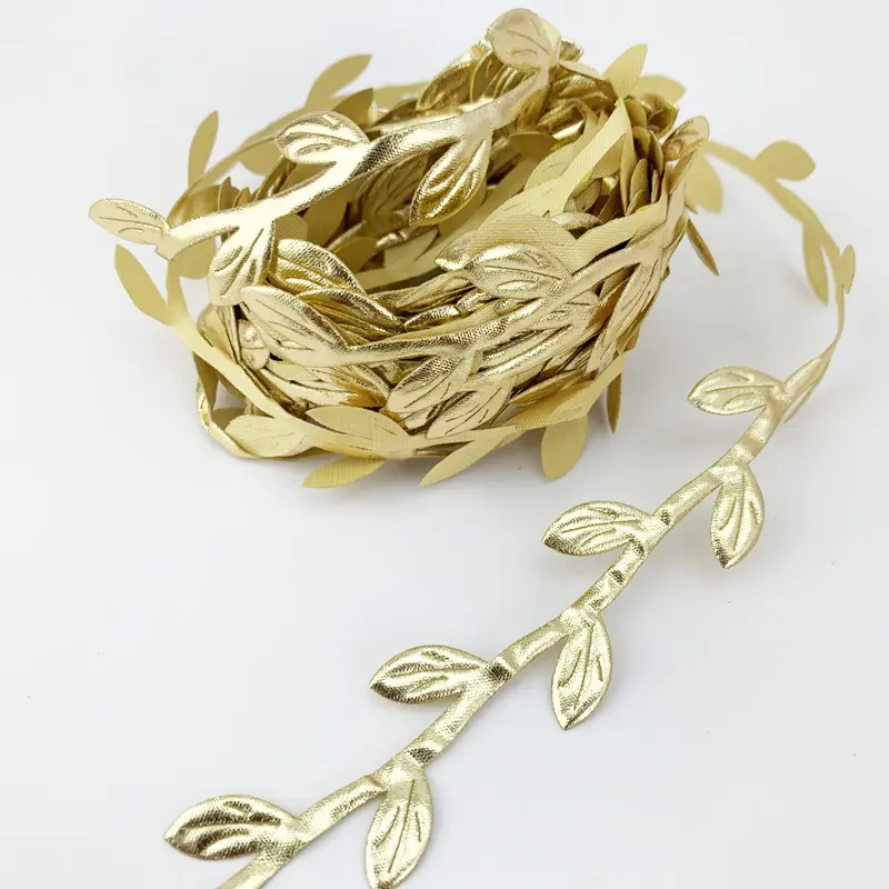 （5meters/roll）Ultrasonic embossed leaf with lace lace DIY handmade decoration flower packaging