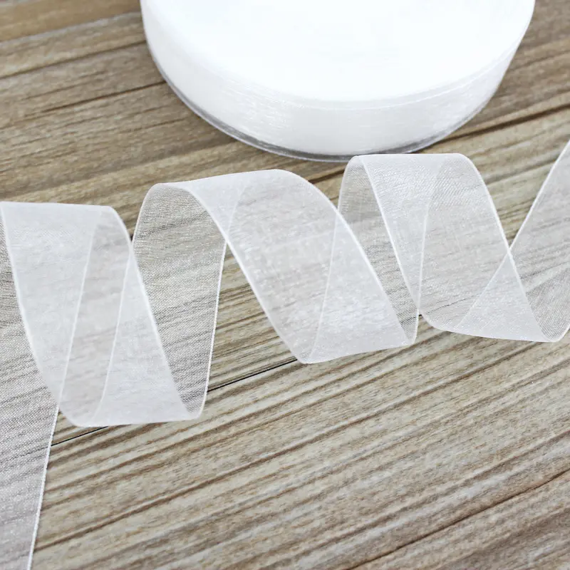 (50 yards/roll) Organza Ribbon gift wrapping decoration Christmas ribbons (12/15/20/25/40/50mm)