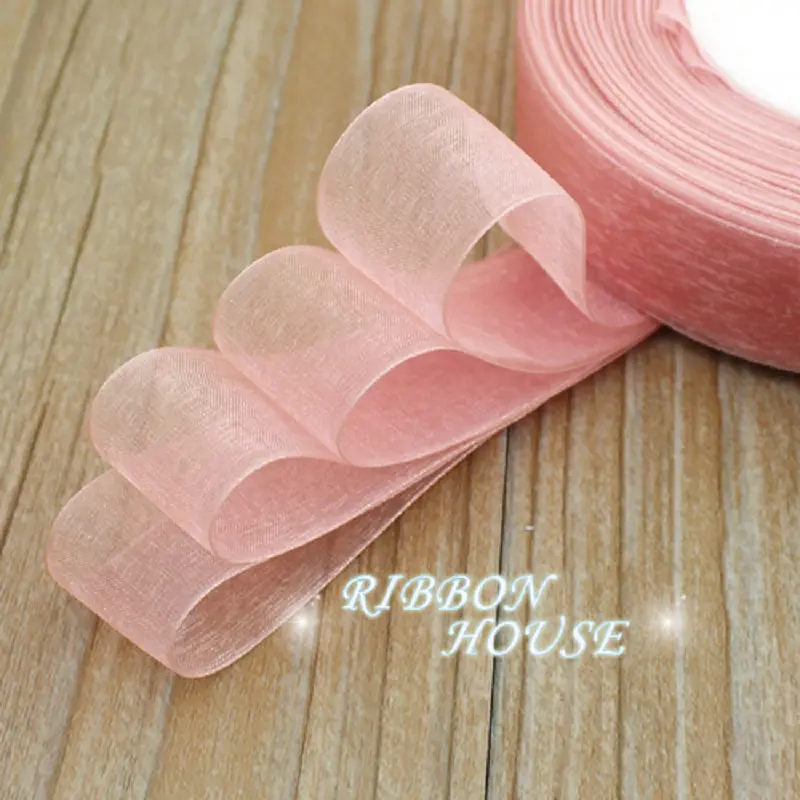 (50 yards/roll) Organza Ribbon gift wrapping decoration Christmas ribbons (12/15/20/25/40/50mm)