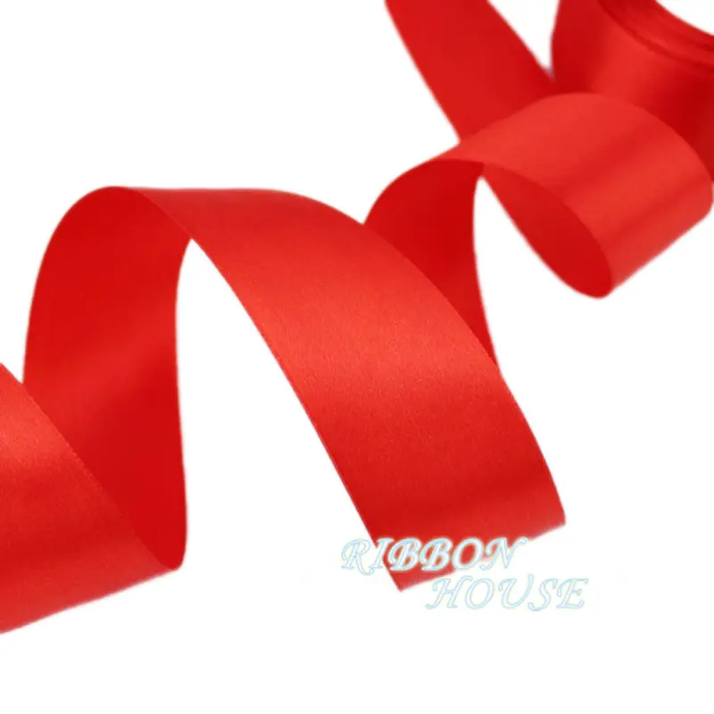 （10/12/15/20/25/40/50mm）Red Ribbon Gift Packaging Holiday Celebration Decoration Christmas Ribbons Wholesale