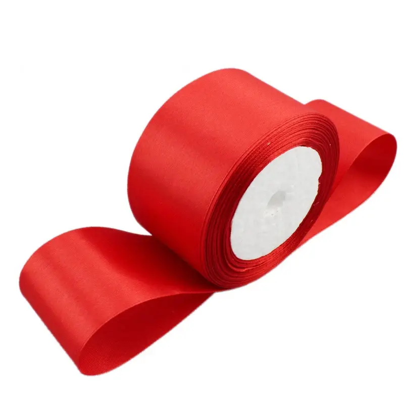 （10/12/15/20/25/40/50mm）Red Ribbon Gift Packaging Holiday Celebration Decoration Christmas Ribbons Wholesale