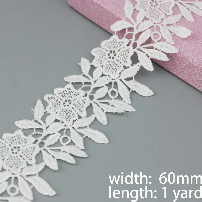 (1 yards/lot) white Handmade  lace lace jewelry patchwork material  lace ribbon DIY sewing garment accessories