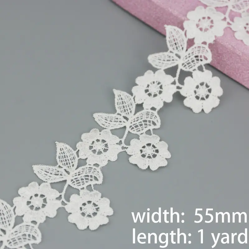 (1 yards/lot) white Handmade  lace lace jewelry patchwork material  lace ribbon DIY sewing garment accessories
