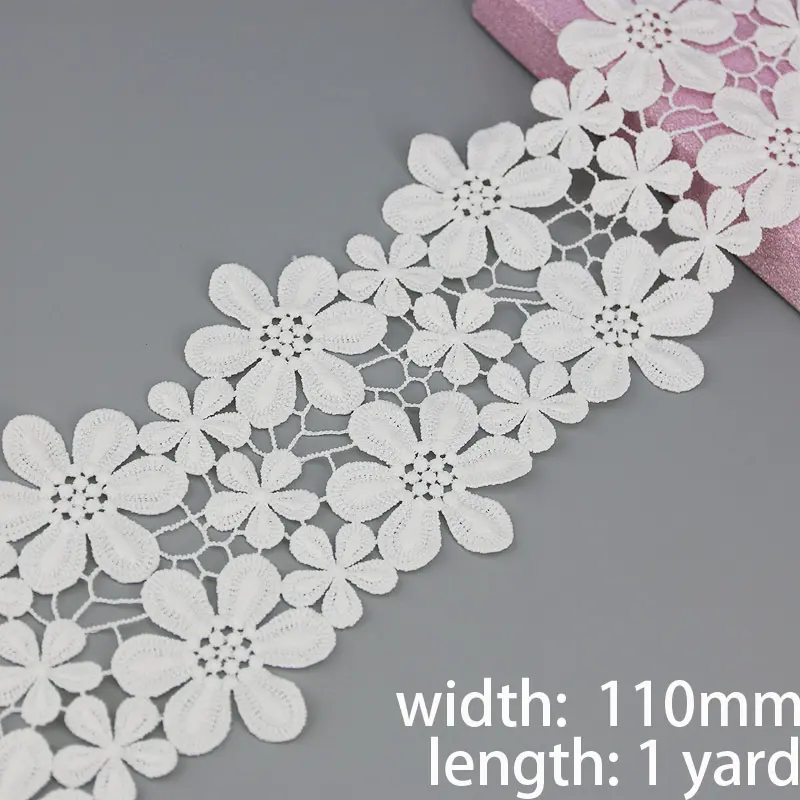 (1 yards/lot) white Handmade  lace lace jewelry patchwork material  lace ribbon DIY sewing garment accessories