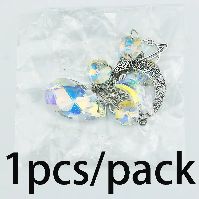 (1pcs)37cm Crystal Wind Chimes Sunshine Catchers Courtyard Decorations Hanging Decorations Hollowed Out Crafts Holiday