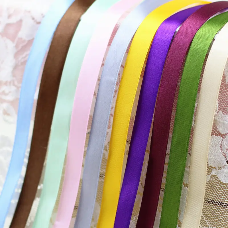 (25 yards/roll) Single Face Satin Ribbon Webbing Decoration Gift Christmas Ribbons (6/10/12/15/40/50mm)