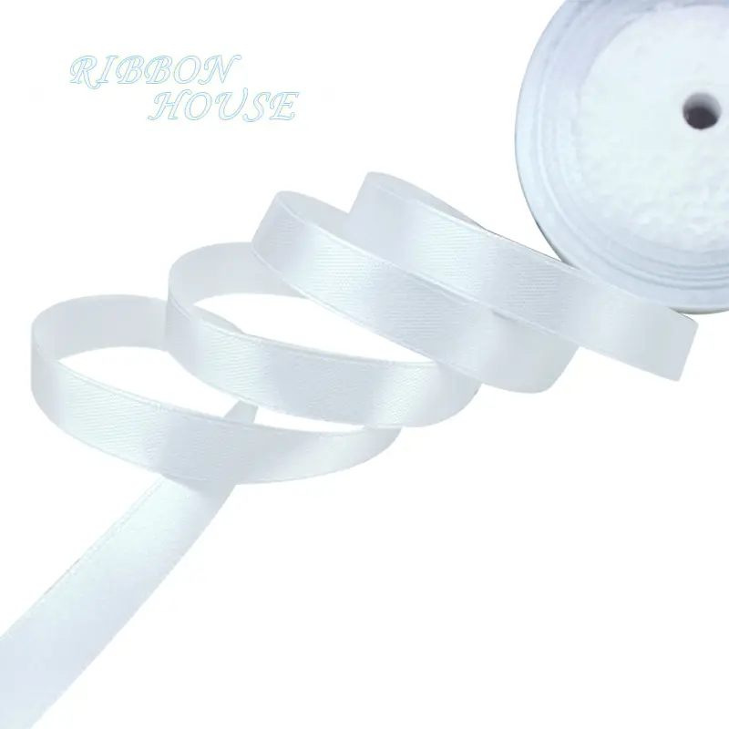 (25 yards/roll) Single Face Satin Ribbon Webbing Decoration Gift Christmas Ribbons (6/10/12/15/40/50mm)