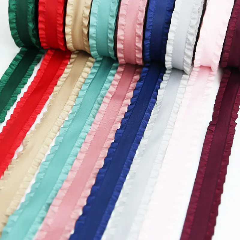 (5 Yards/roll)22mm Skirt  Ribbon Satin Ribbons Bow Gift Wedding Christmas Lace Sewing Accessories Tablecloth Curtain Decoration