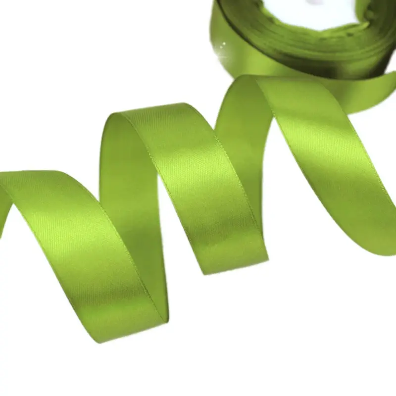 fruit green Single Face Satin Ribbon Wholesale Gift Wrapping Christmas ribbons
