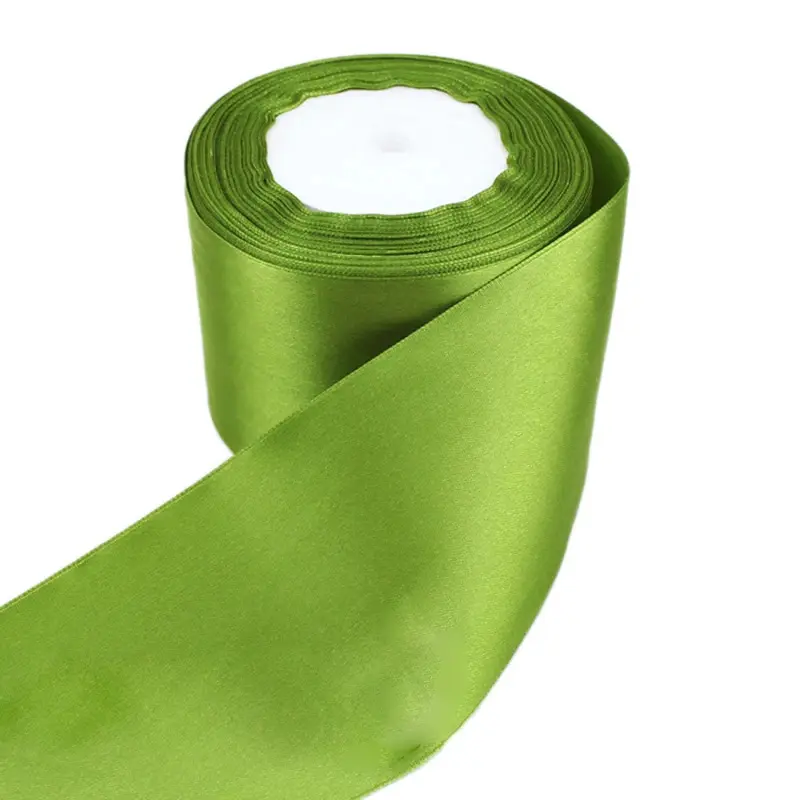 fruit green Single Face Satin Ribbon Wholesale Gift Wrapping Christmas ribbons